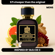 Deep Indigo by Save On Perfumes – designer-inspired fragrance with featured scent notes
